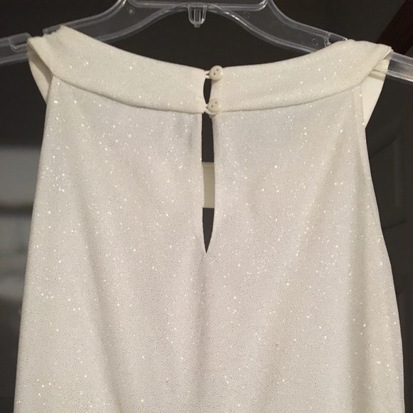 Off-white Colored Sparkly Dress - Picture 3 of 4
